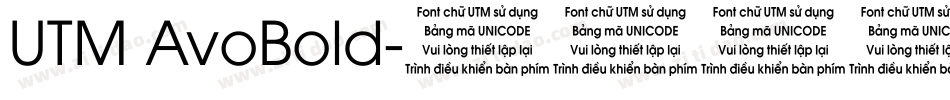 UTM AvoBold字体转换